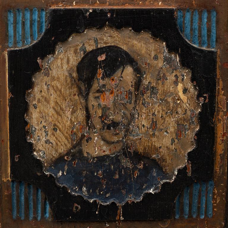 A cabinet, probably Johannes Fundberg, Dalsland, first half of the 19th Century.