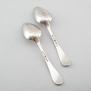 MATSKEDAR, 1 par, silver, daterade 1813, svenska importstämlar. Vikt ca 177 gram.