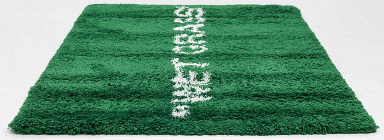 Virgil Abloh, a 'Wet Grass' carpet, Ikea, c. 195 x 133 cm.