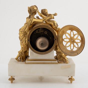 A Louis XVI-style mantle clock, circa 1900.