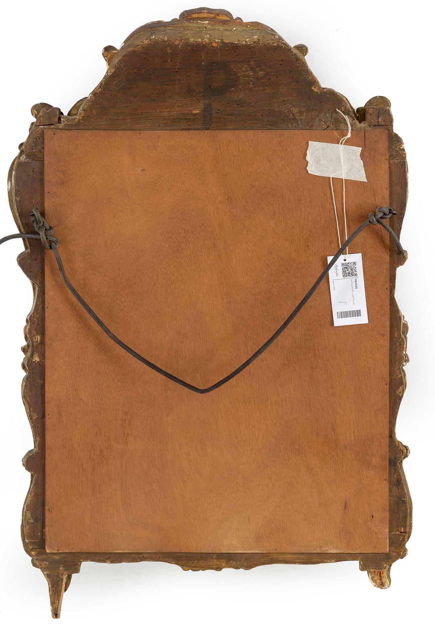 A 19th century Louis XV-style mirror.