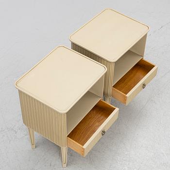 Nattygsbord, ett par, 1940/50-tal.