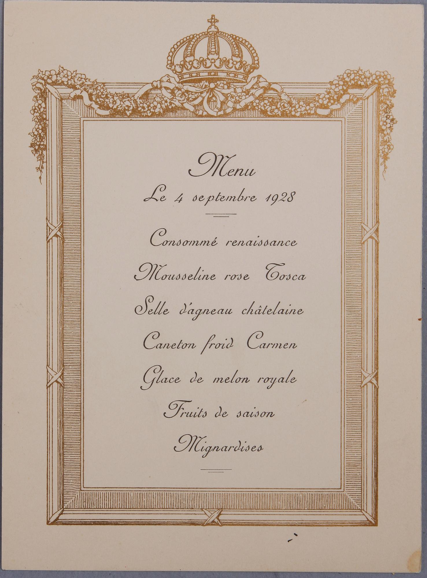 KUNGLIGA MENUER OCH MUSIKPROGRAM, ca 100 st, Sverige 1800-1900-tal.