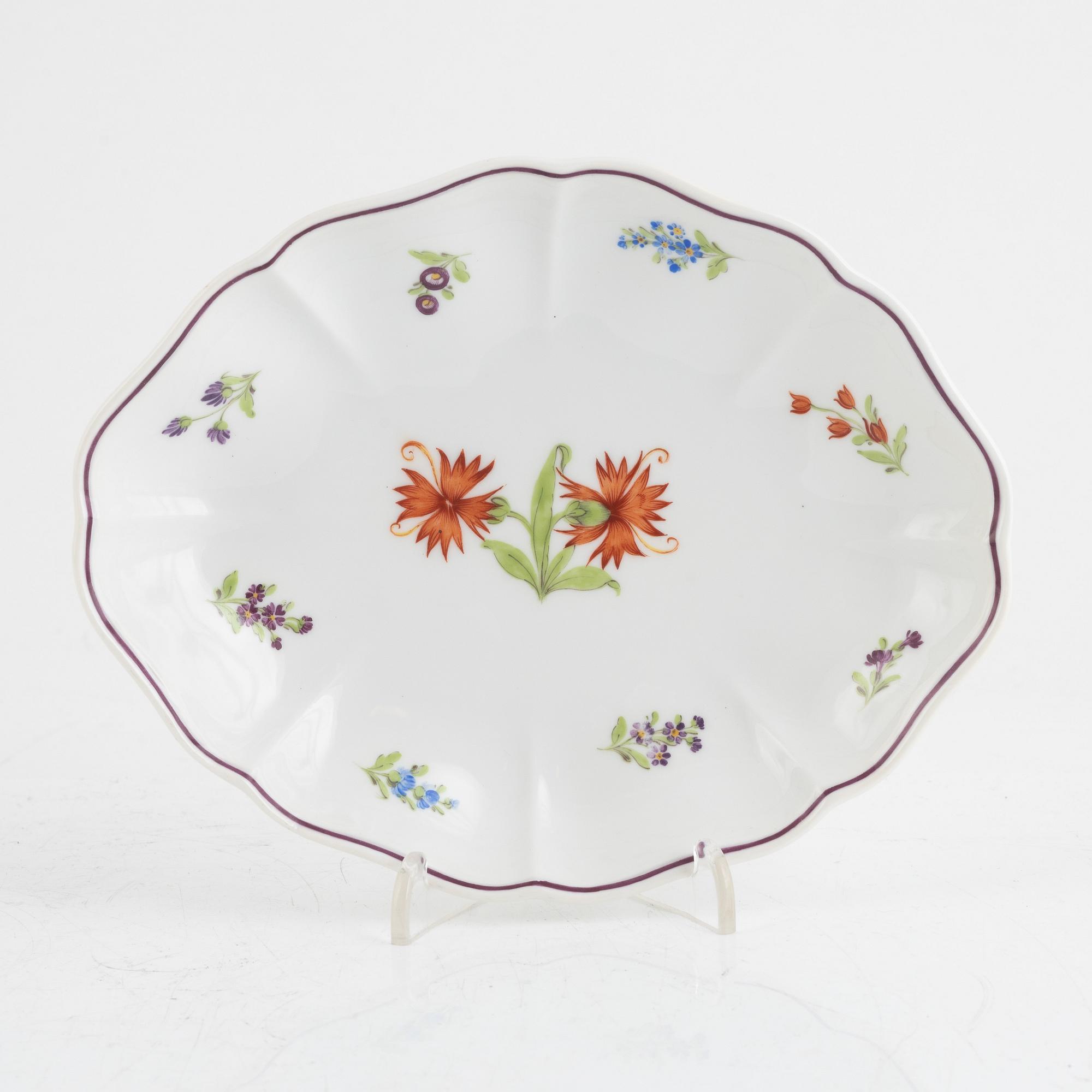 A 92-piece porcelain dinner service, Nymphenburg, Germany.
