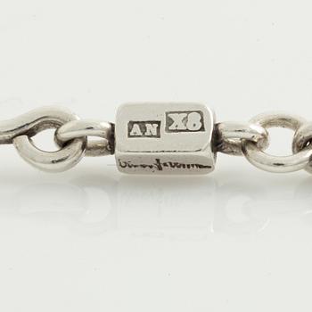 Wiwen Nilsson, collier, ring och stavkedja, sterlingsilver.
