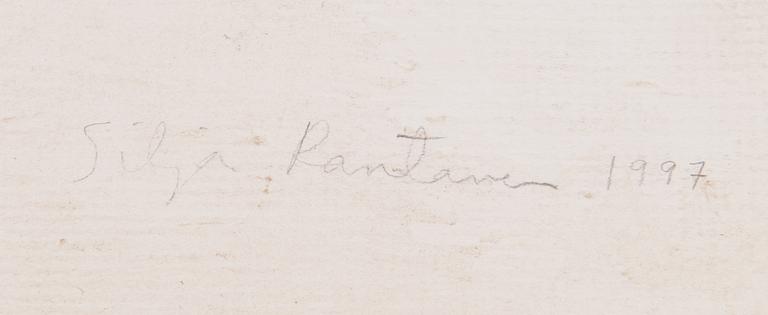 Silja Rantanen, lyijykynä, signeerattu ja päivätty 1997.
