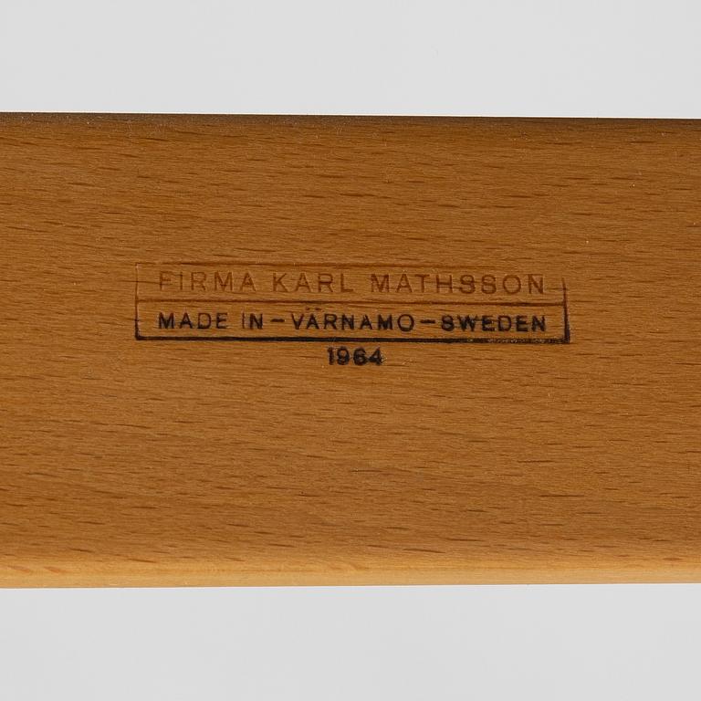 Bruno Mathsson, liggfåtölj, "Pernilla 3", Firma Karl Mathsson, 1964.