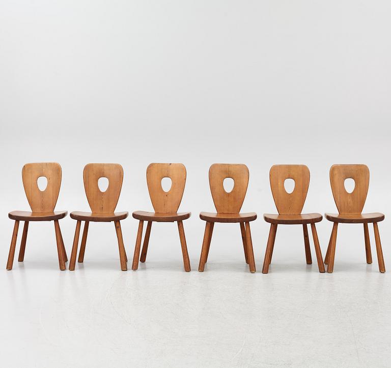 Bo Fjaestad, dining group, 7 pieces, 1950s.