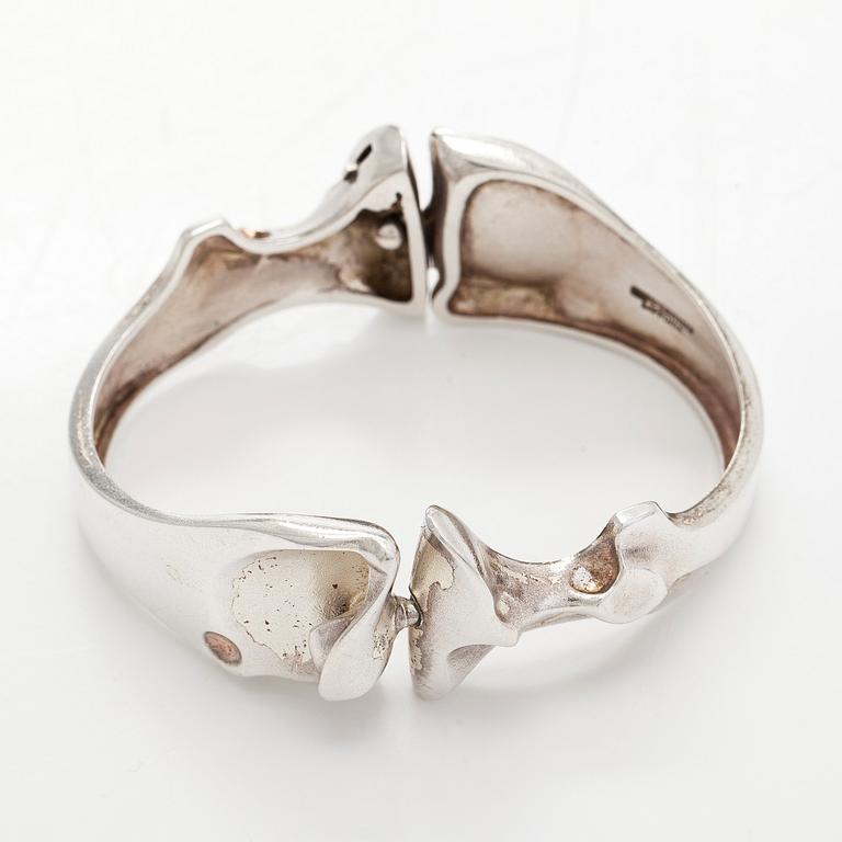 Björn Weckström, bracelet, "Zelda", silver. Lapponia, 1982.