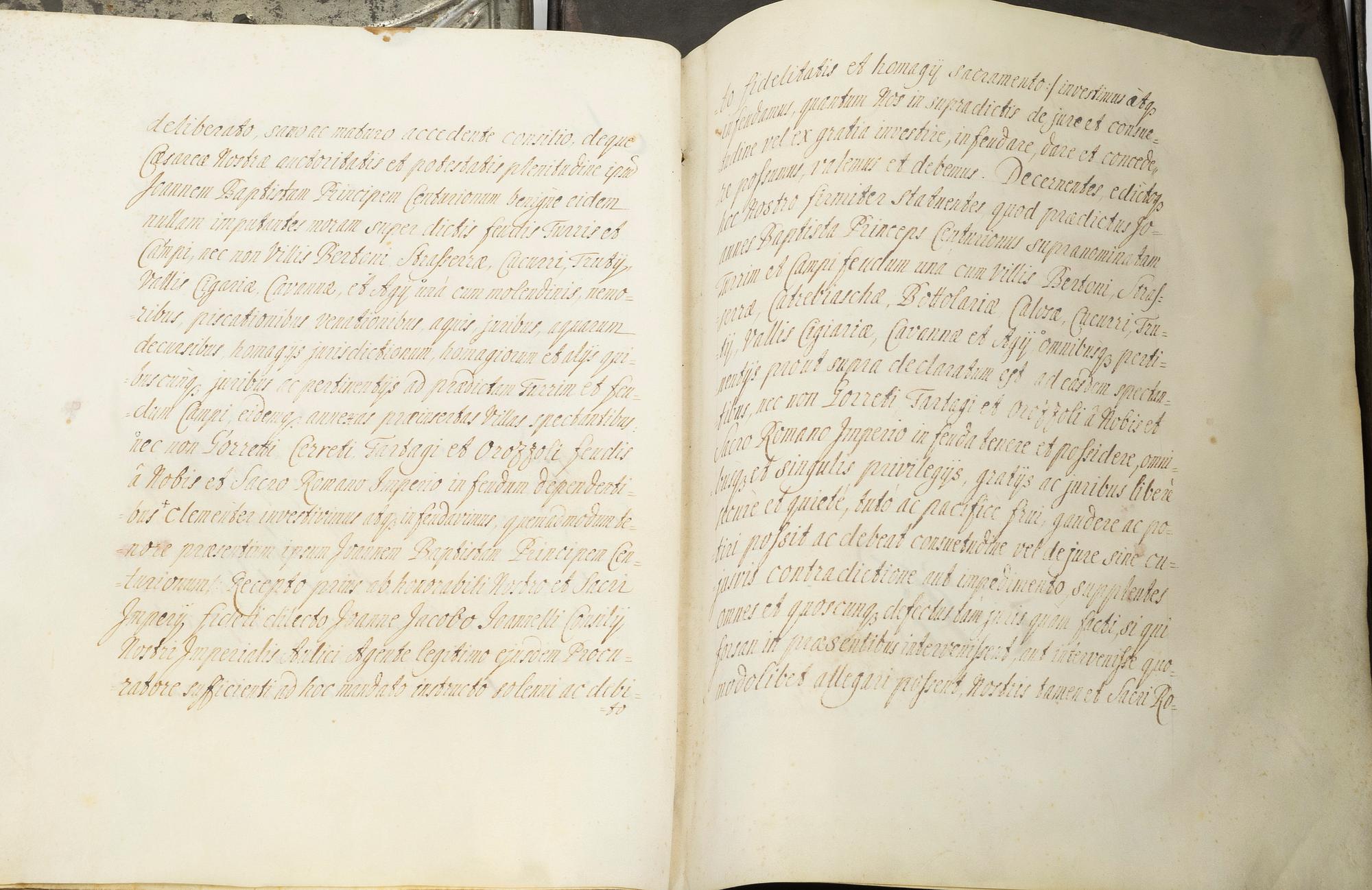 Handskrift på uppdrag av Det Kejserliga Majestätet Joseph I av Habsburg, Böhmen 1710.