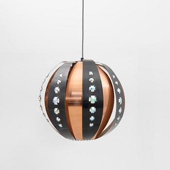 Taklampa, troligen Werner Schou, Coronell Electro, Danmark, 1900-talets andra hälft.