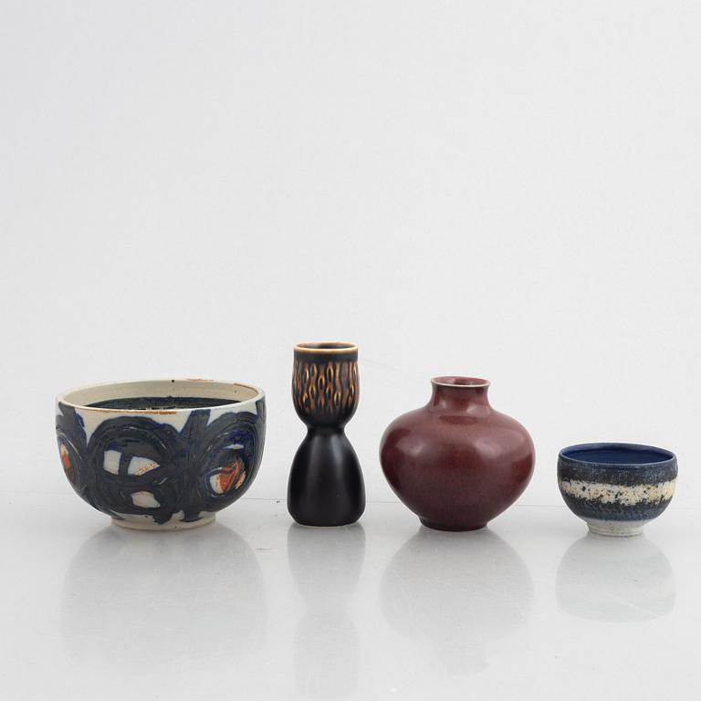 Royal Copenhagen,  a set of stoneware, 2 vases and 2 bowls, Denmark.