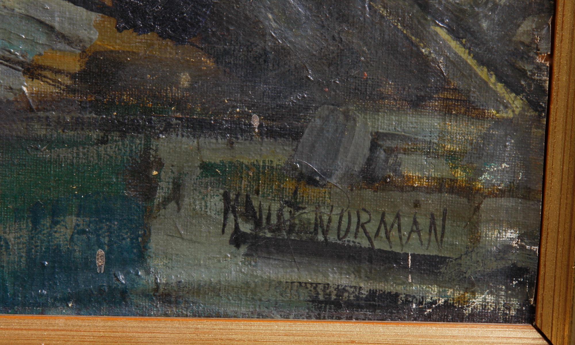 NORMAN, KNUT, olja på duk, sign.