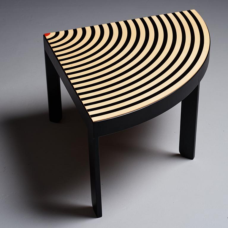 Nanna Ditzel, a 'Bench for two' with table, model 2600 & 2601, Frederica Stolefabrik, Denmark, post 1989.