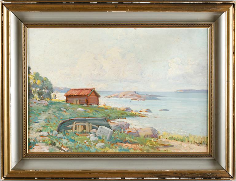 IVAN CONSTANTIN, olja på pannå, signerad.