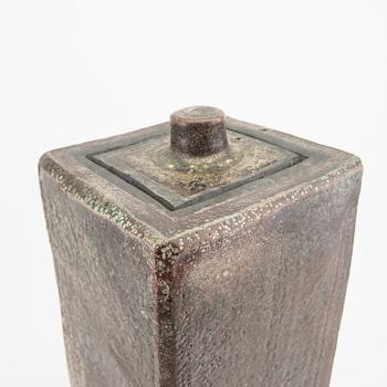 Dan Leonette, urn and miniature signed stoneware from own workshop.