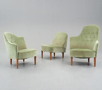 Carl Malmsten, soffa, "Samspel", AB Record, Bollnäs, 1950-tal.