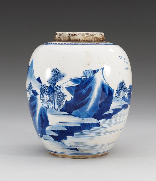 KRUKA, porslin. Qing dynastin, Kangxi (1662-1722).