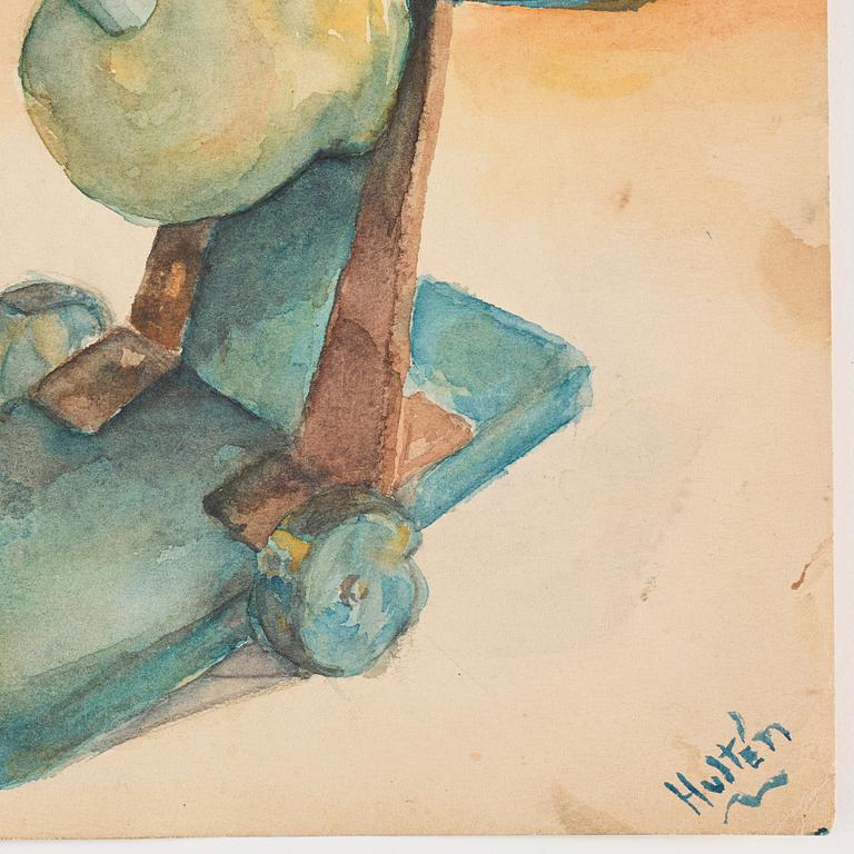 CO Hultén, watercolour, signed and executed 1936.