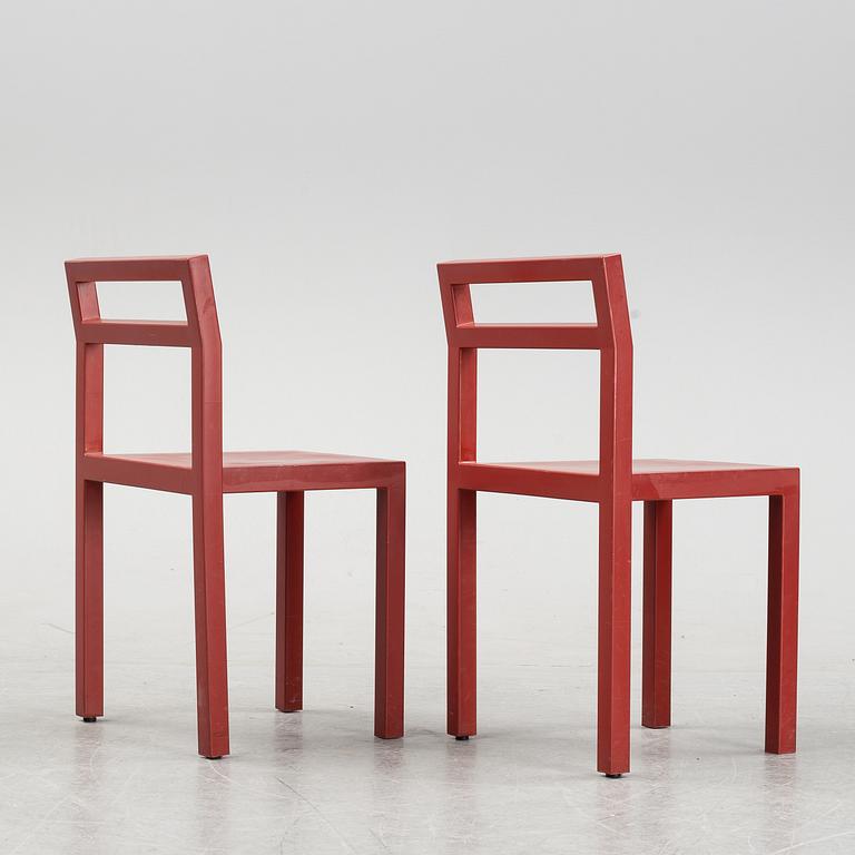 Boris Berlin/Poul Christiansen, bord med två stolar, "Non", Komplot design, Källemo.