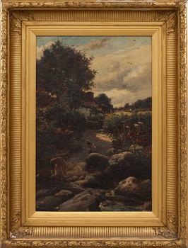 JAMES HEY DAVIES, olja på duk, signerad.