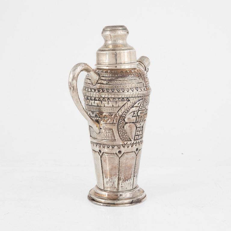 A silver shaker, South America, first half/mid 20th century.