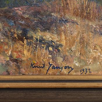 Knut Janson, oil on canvas, signed and dated 1932.