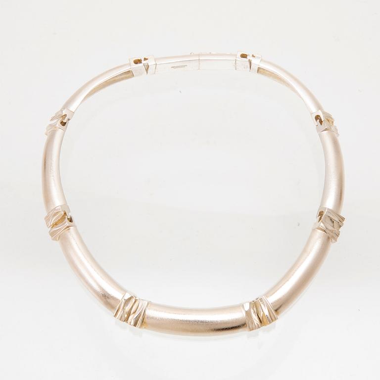 Björn Weckström, halsband "Delos" silver, Lapponia 1987.