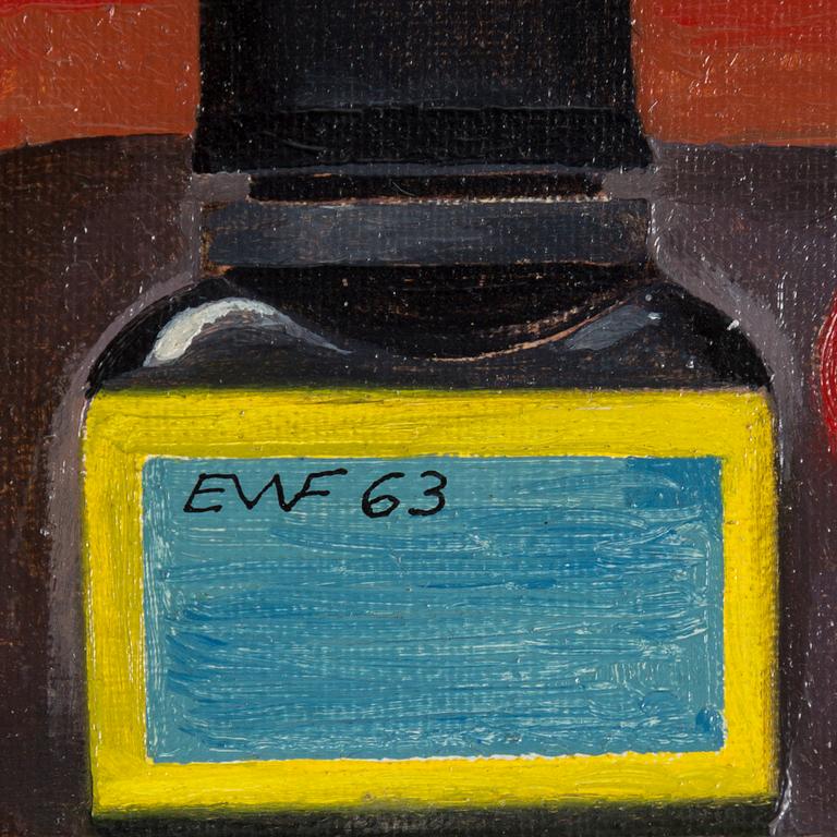 ERIK WESSEL-FOUGSTEDT, olja på duk, signerad med monogram EWF och ...