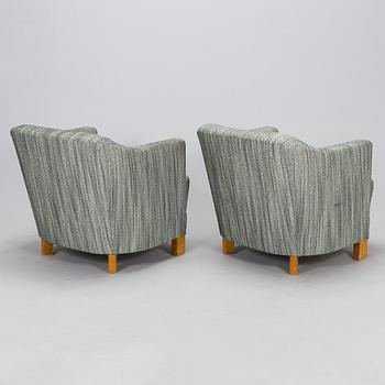 A pair of 1930's 'Continent' nr 217 armchairs for Asko.