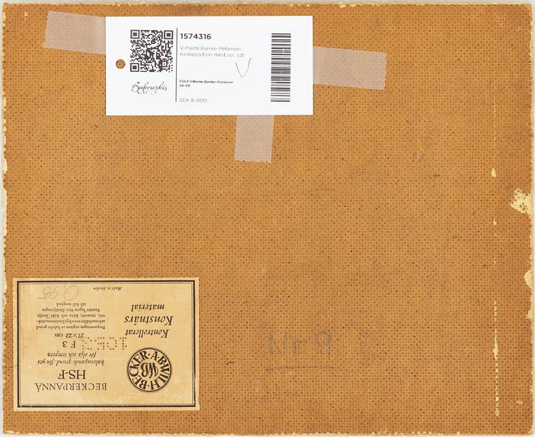 Vilhelm Bjerke-Petersen, Composition with Sun.