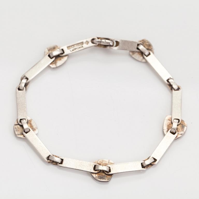 Björn Weckström, bracelet, brooch, earrings, pins, silver, Lapponia 2006.