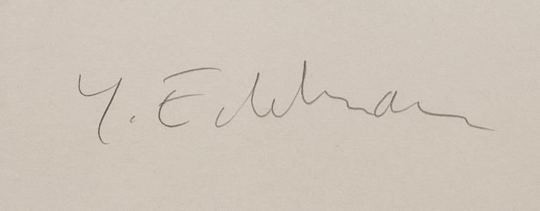 Yrjö Edelmann,  litografi, signerad, numrerad.