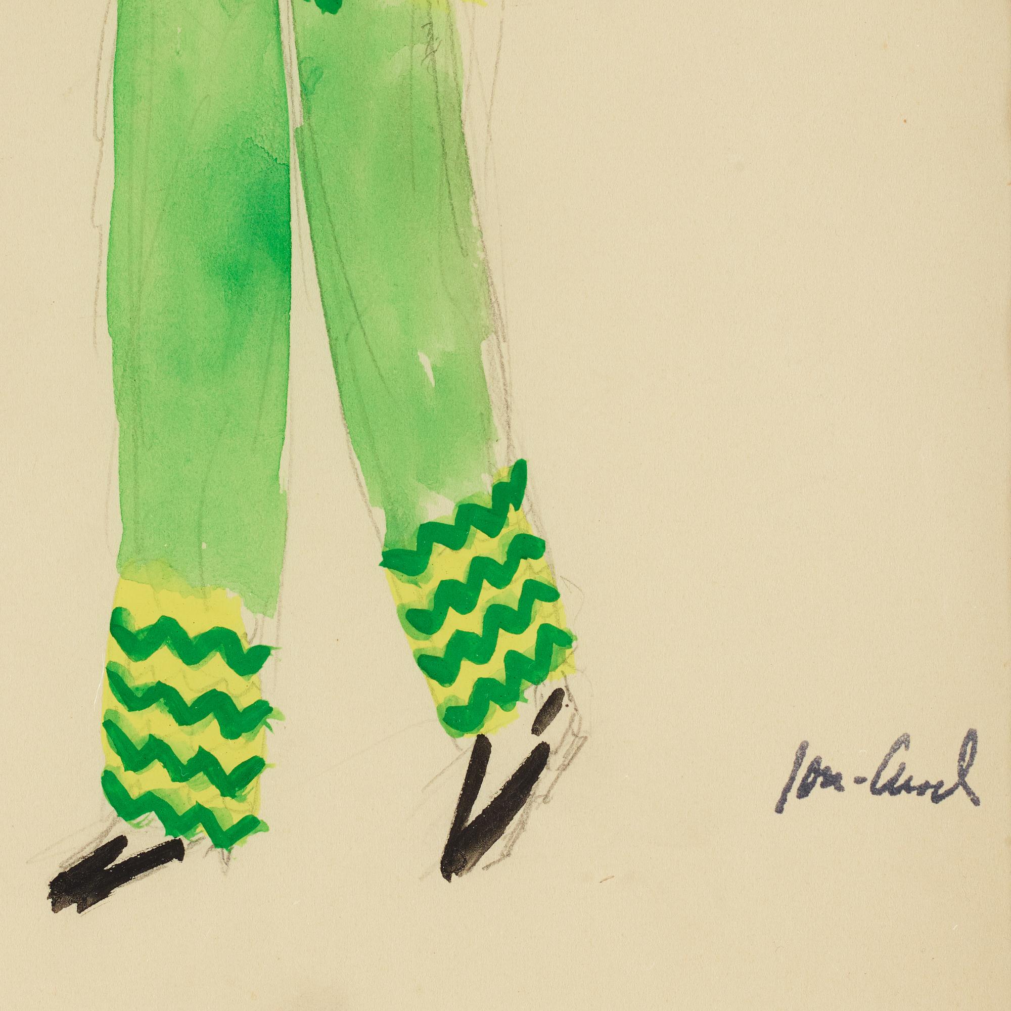 John Jon-And, water colour, 1920-30s, signed with stamp.