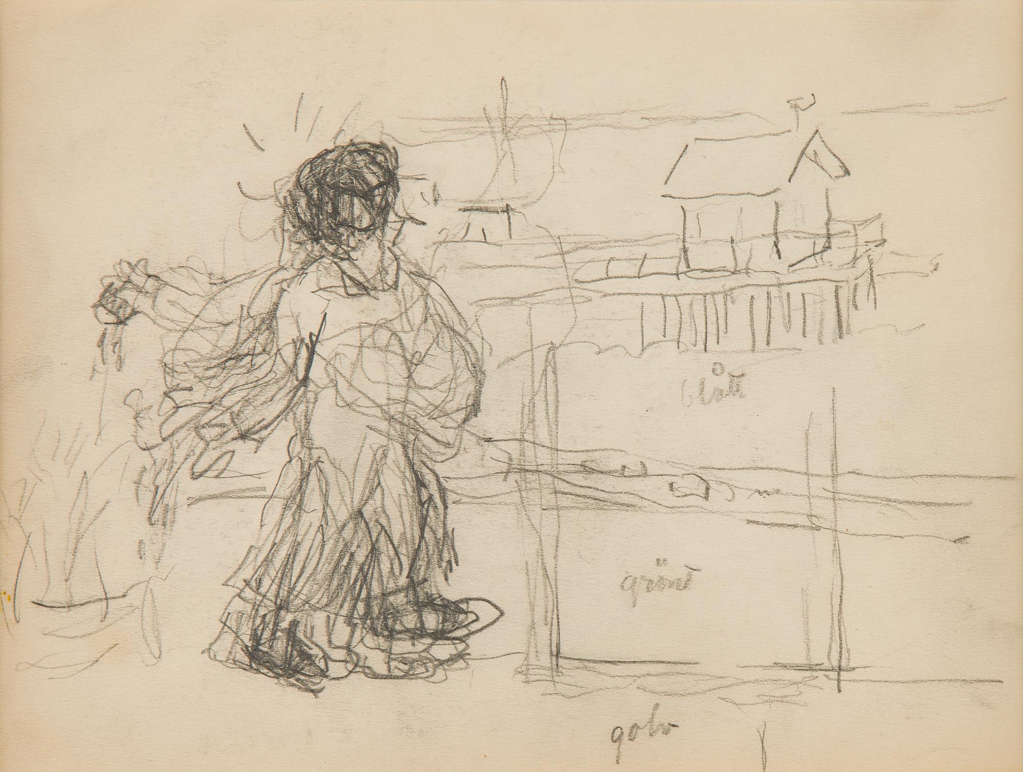 Carl Kylberg, pencil drawing.