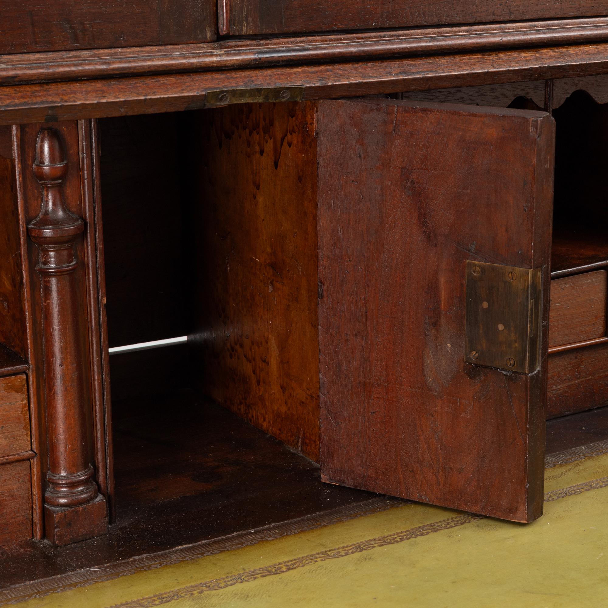 An English mahogany cabinet, 19th Century.