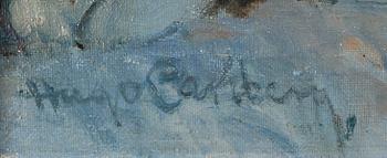 HUGO CARLBERG, olja på duk, signerad.