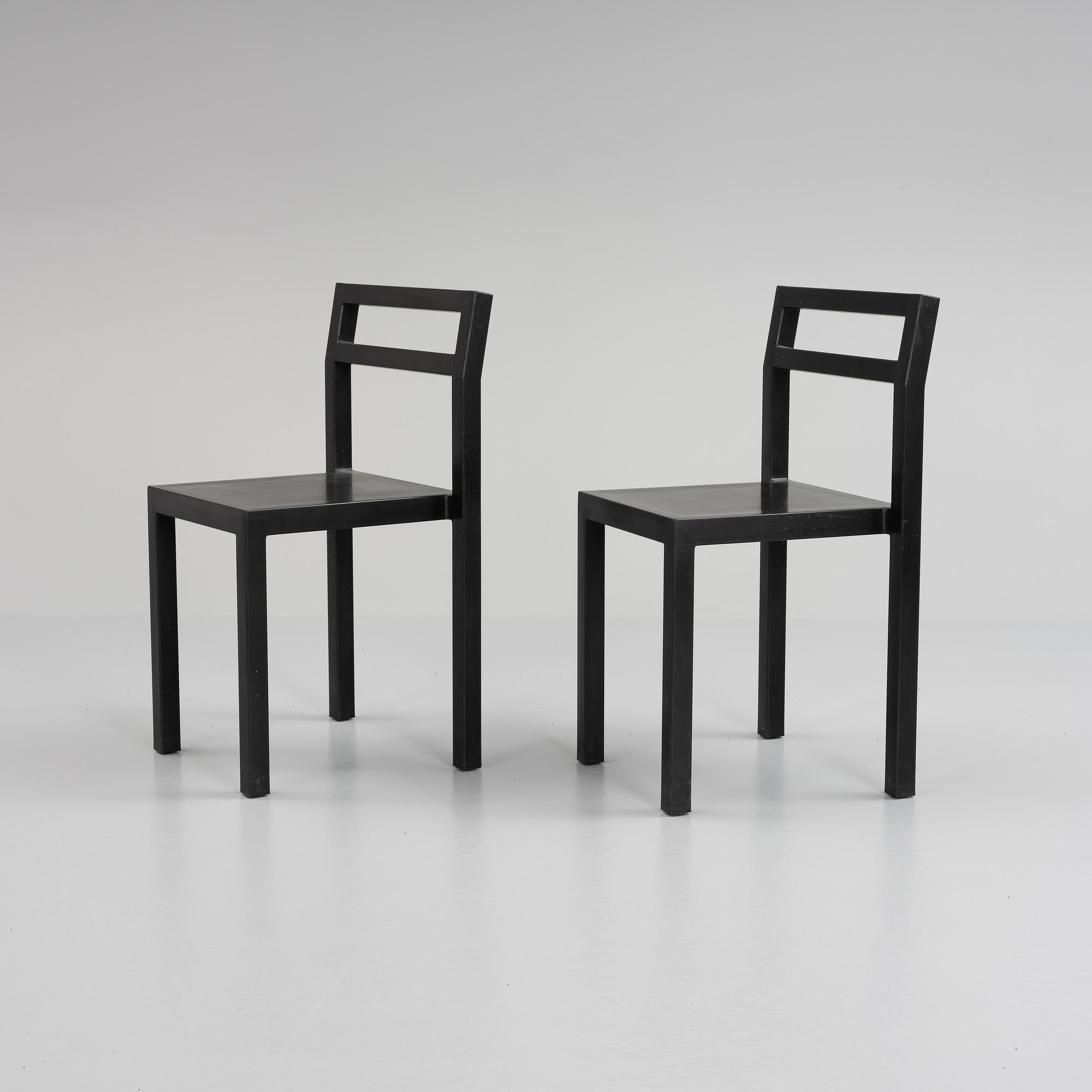 Boris Berlin/Poul Christiansen, stolar,  6 stycken, "Non", Komplot design, Källemo, 2000-tal.
