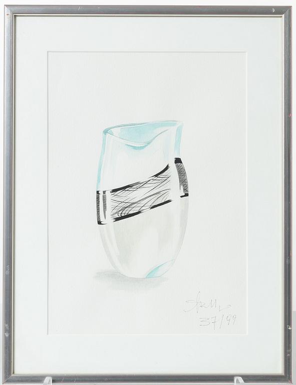 Giampaolo Seguso, vase, 'Refolo', Murano, Italy 1993.
