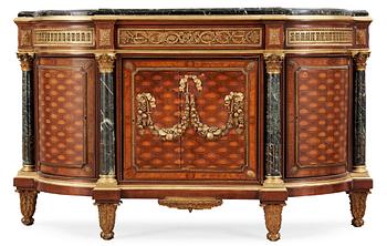 A Louis XVI-style 19th century commode.