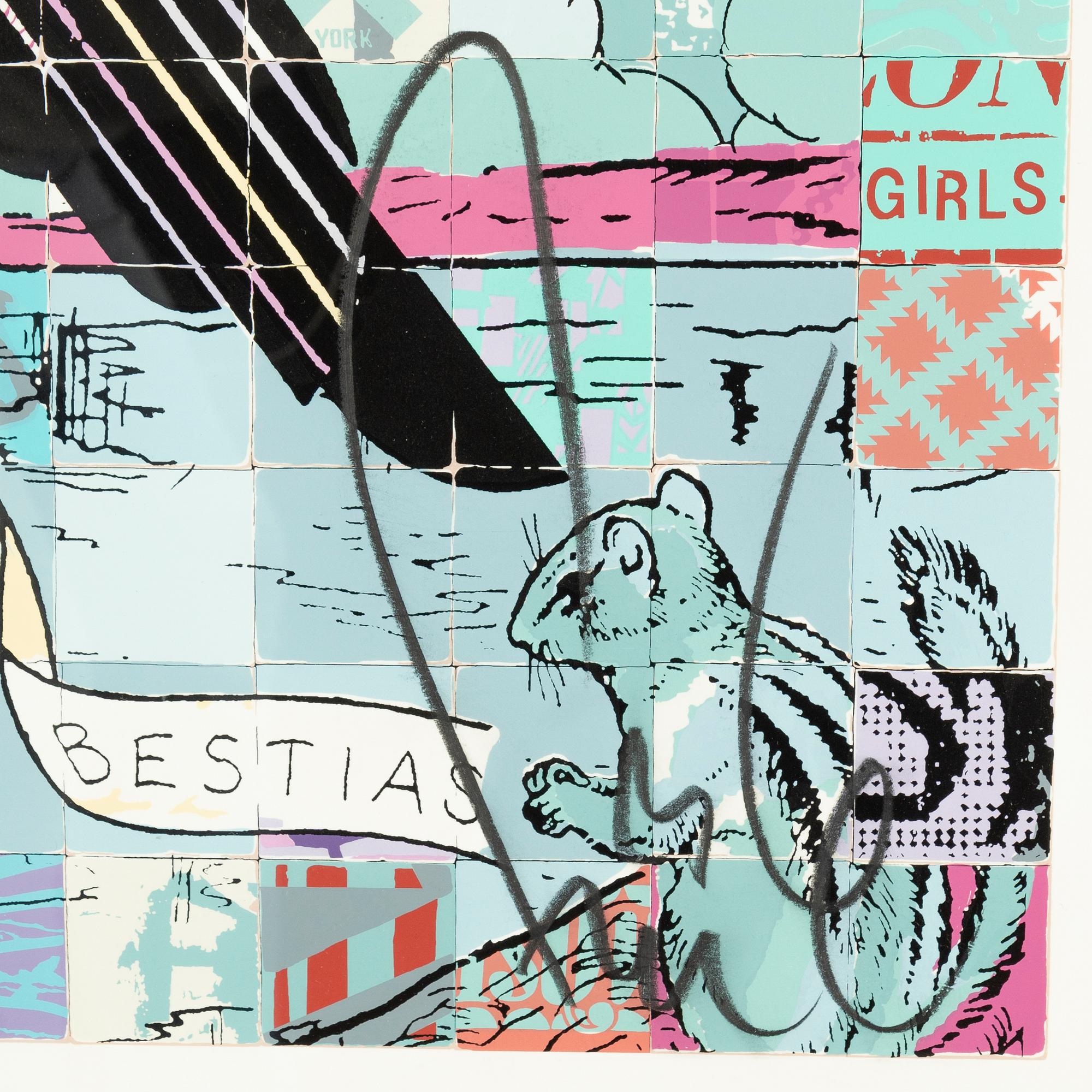FAILE, silkscreen in colours, 2013, signed.