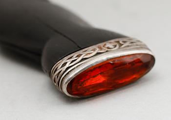 KNIV, "Sgian Dubh", silverbeslag, Edinburgh 1948.