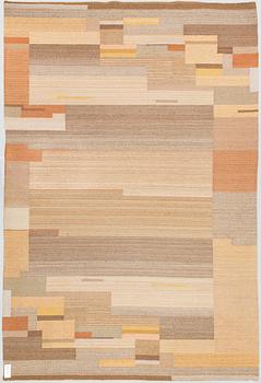 Greta Skogster-Lehtinen, s  flat weave carpet for Aaltosen Mattokutomo Kiikka Finland. Ca 310x210 cm.