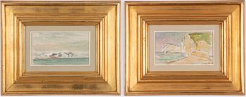 Einar Palme, Coastal Landscapes, a pair.