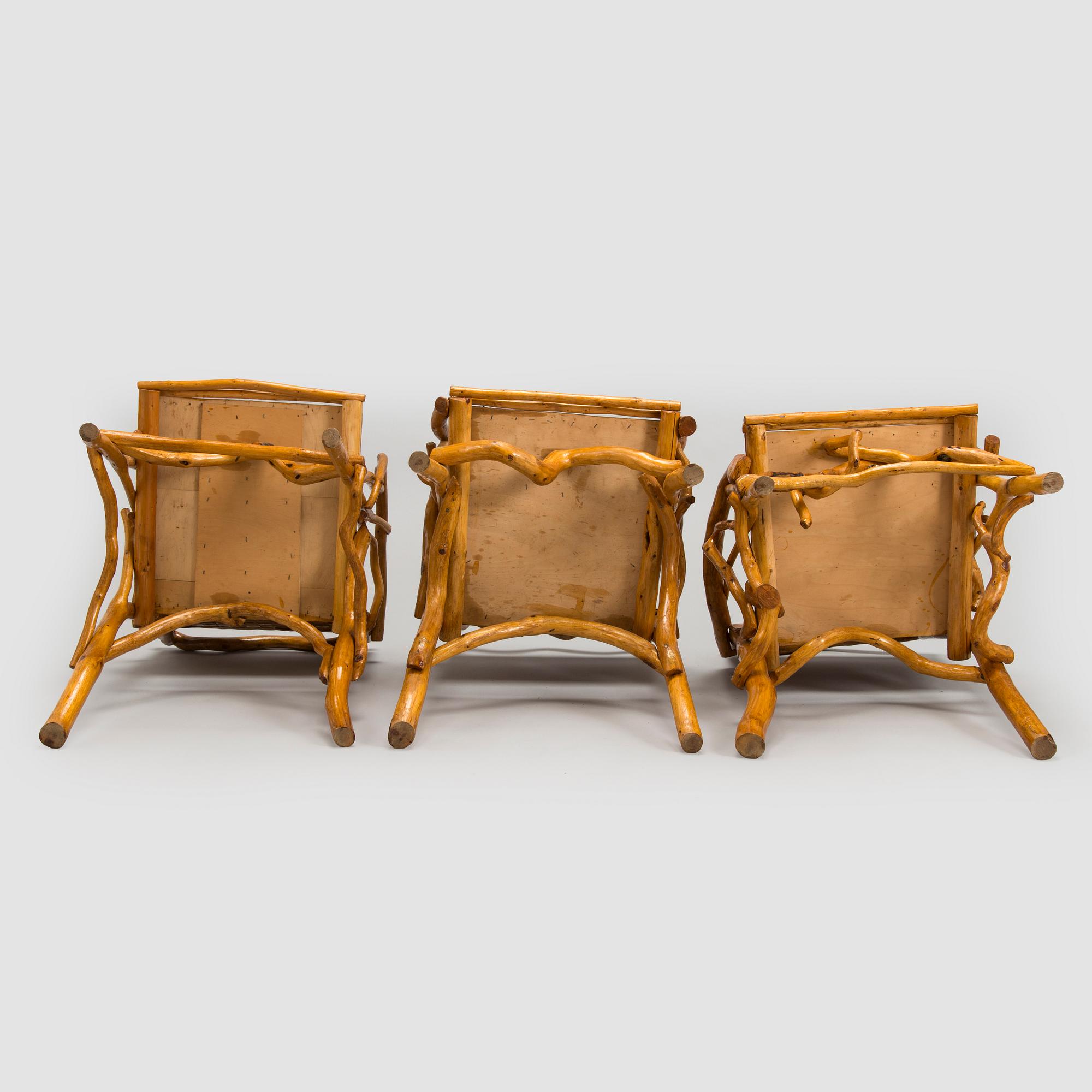 A four piece furniture suite, mid-20th century.