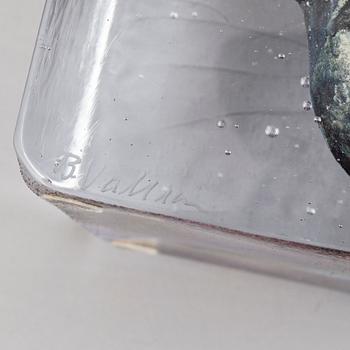 Bertil Vallien, a glass sculpture, numbered 8BV ATT 019005/1000, and signed  B. Vallien.