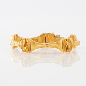 Björn Weckström, bracelet "Gaia" 18K gold, Lapponia 1978.