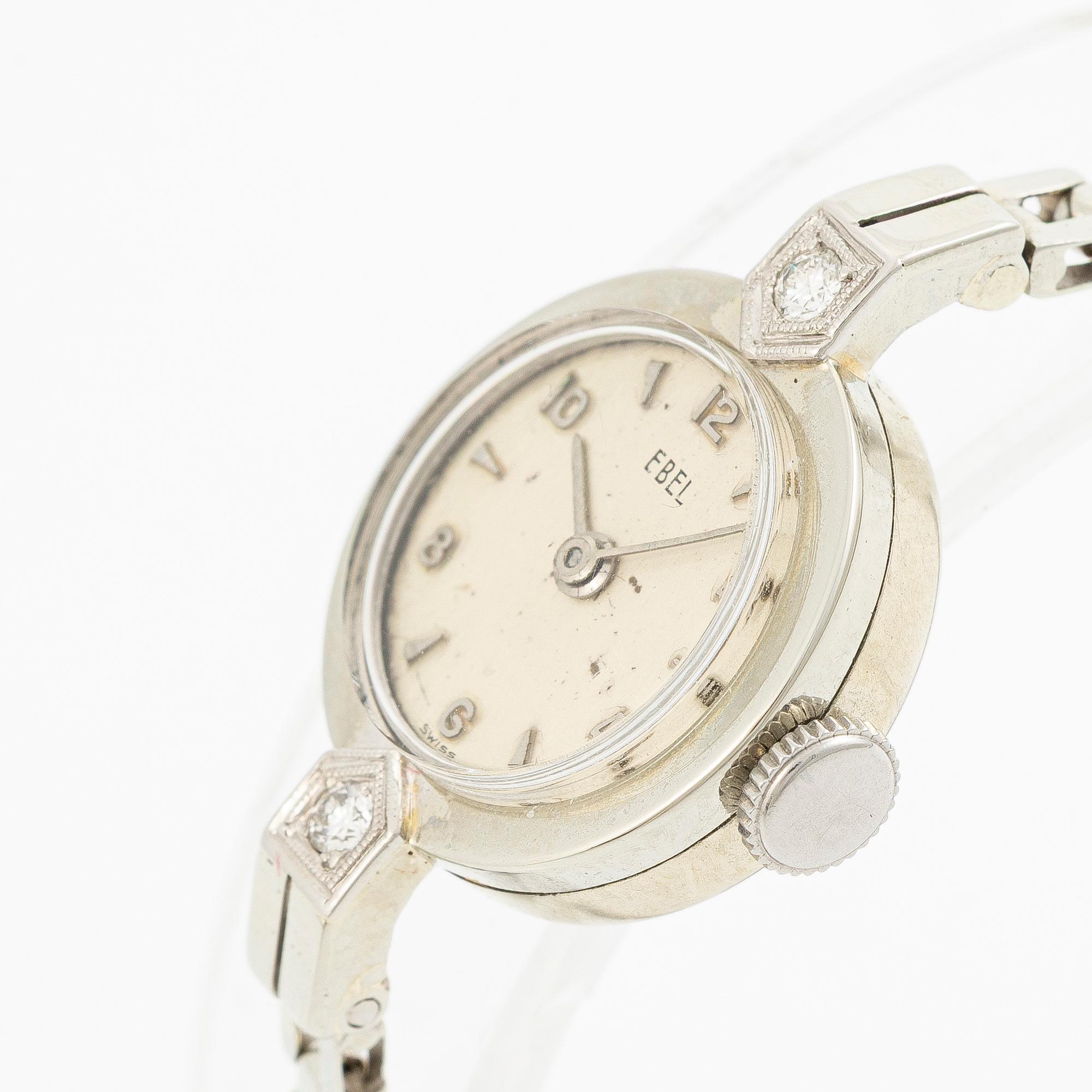 Ladies’ wristwatch, 18K gold/diamonds, 17.5 mm.