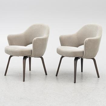 Eero Saarinen, chairs, a pair, "Executive Side Chair", Knoll, 21st century.