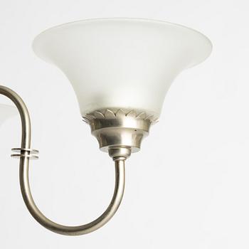 Harald Notini, Ceiling lamp, model "6317", Swedish Grace, Arvid Böhlmarks Lamp Factory, Stockholm, 1920s.